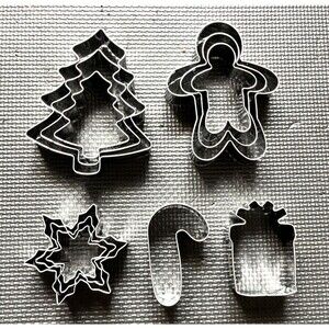 Mumsung Home Christmas Cookie Cutter Set 11 Piece Tree Snowflake Gingerbread